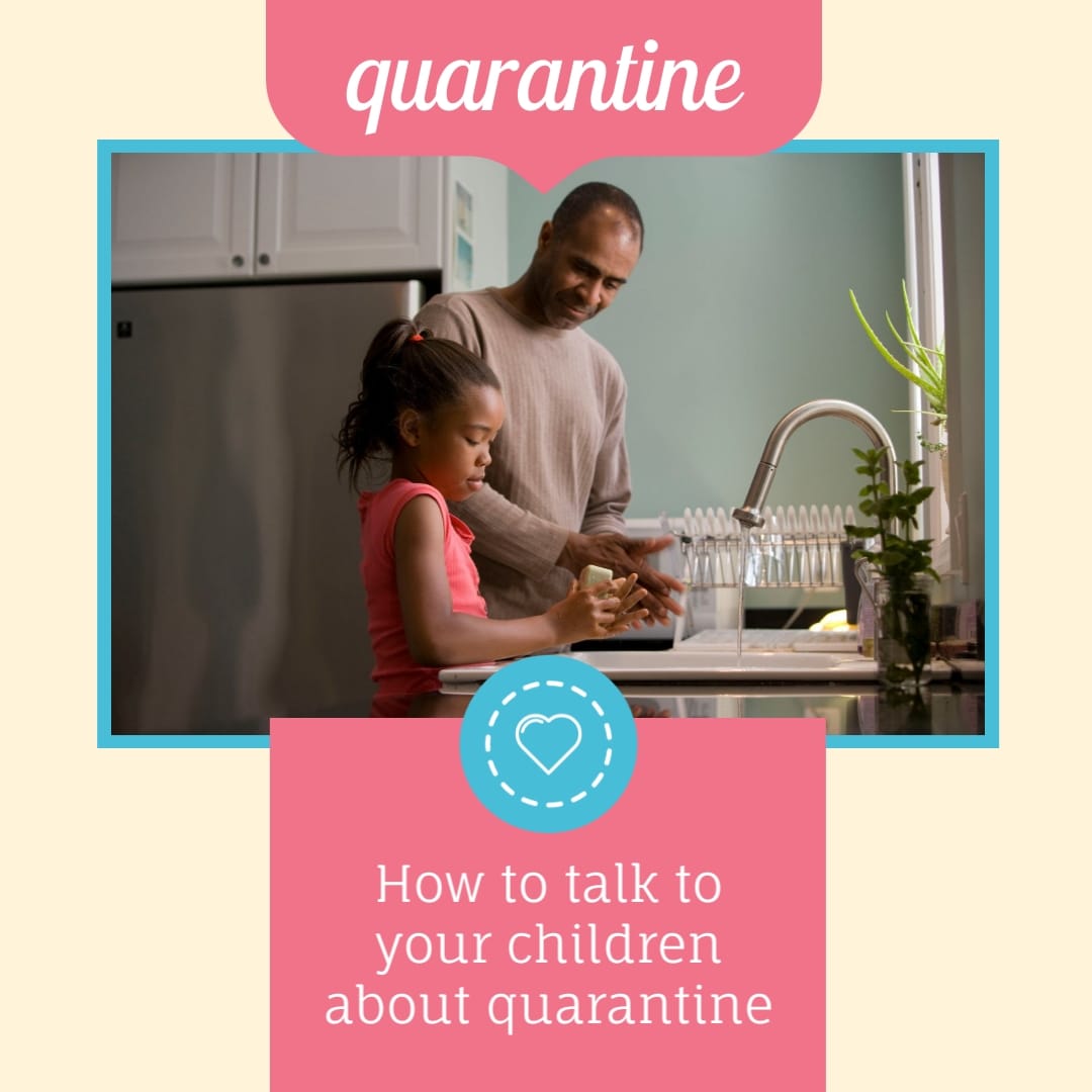 Quarantine Children Animated Square Template