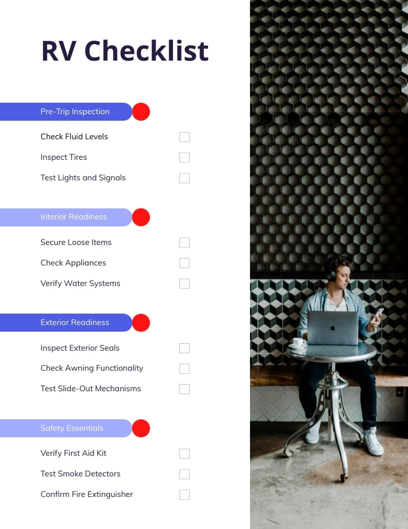 RV Checklist Template RV Checklist Template