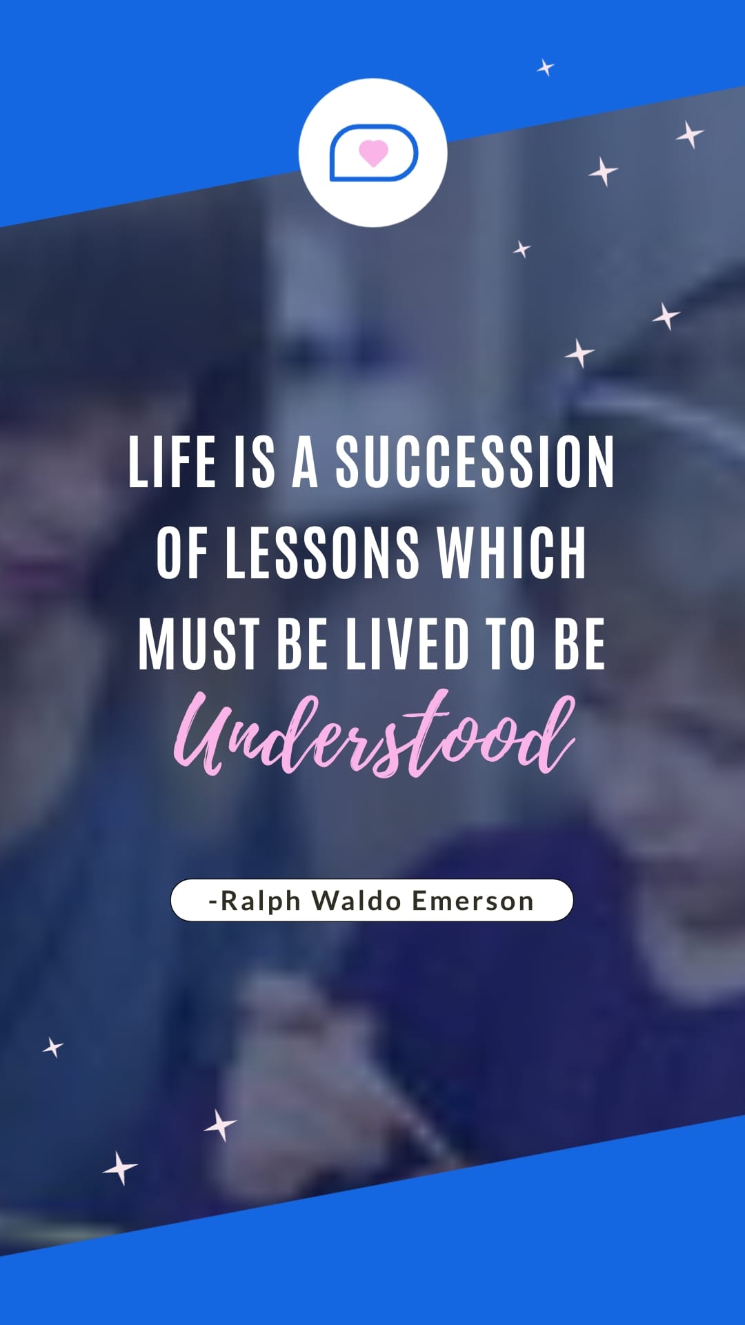 Ralph Waldo Emerson Animated Quote Vertical Template