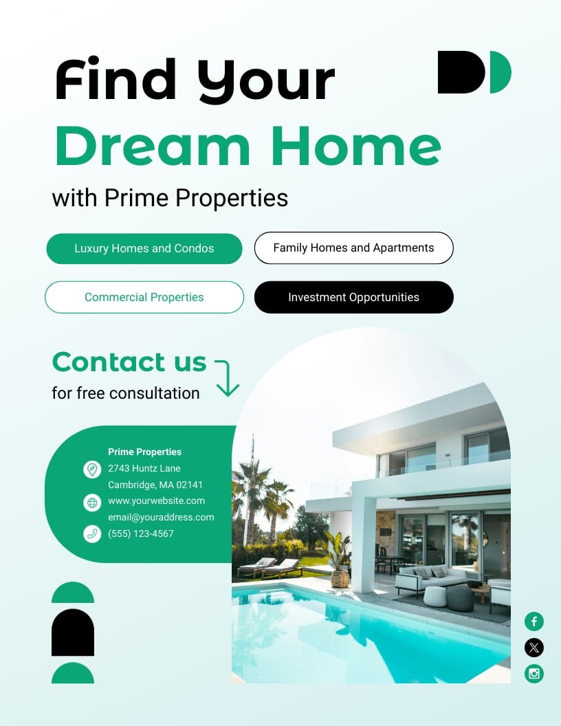 Real Estate Business Flyer Template