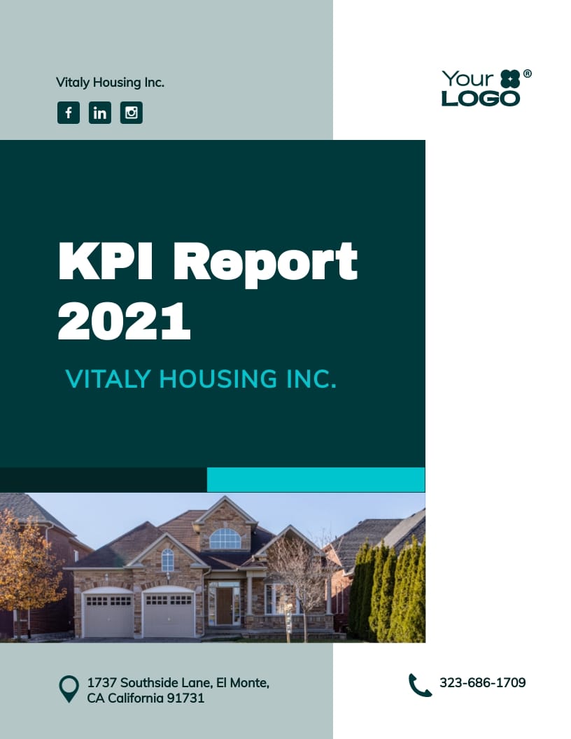 Real Estate KPIs Report Template