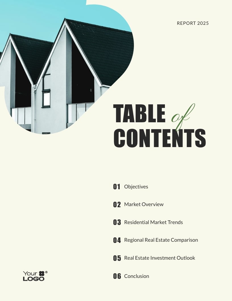Real Estate Market Research Report Template | Visme