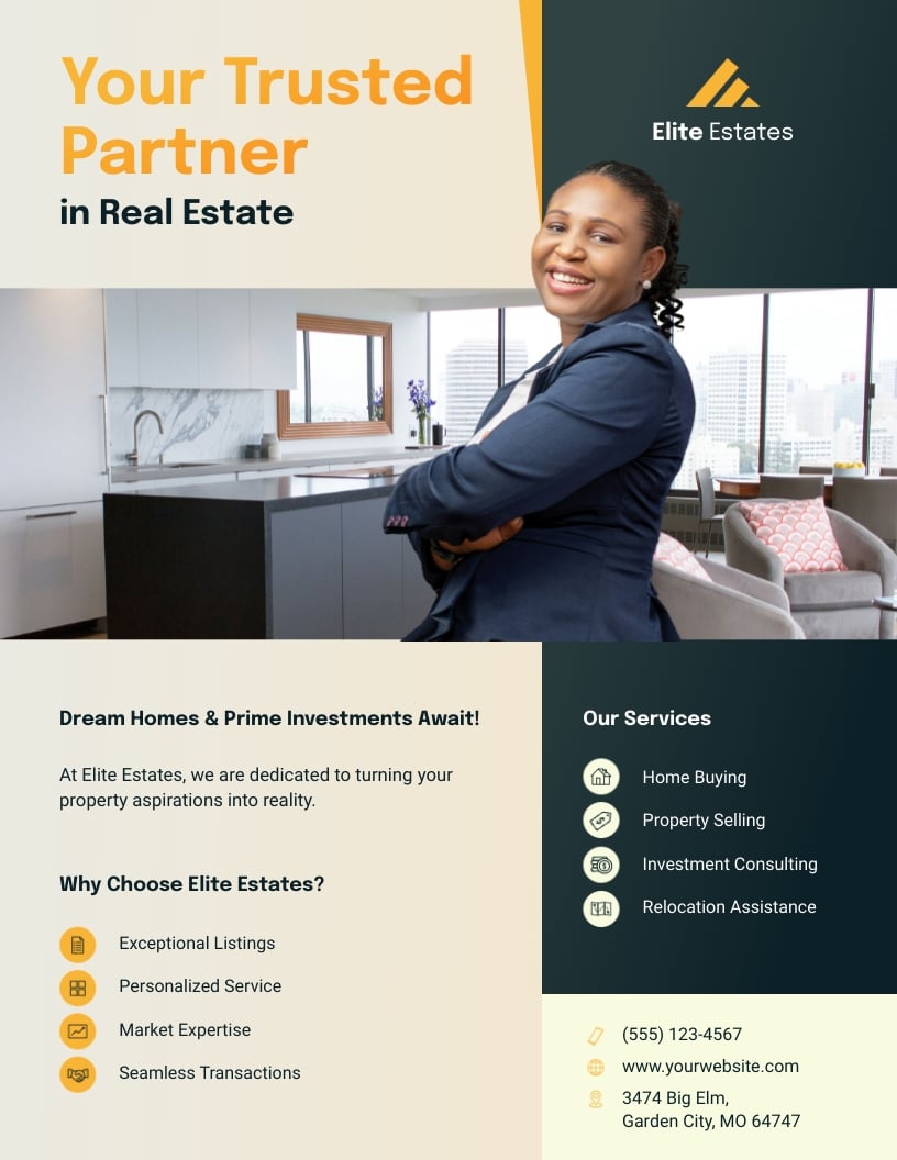 Real Estate Marketing Flyer Template