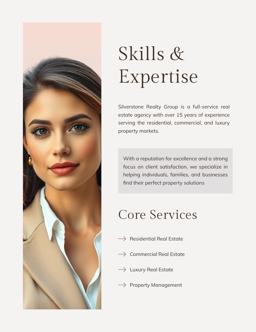 Real Estate Portfolio Template - Slide 2 Real Estate Portfolio Template - Slide 2