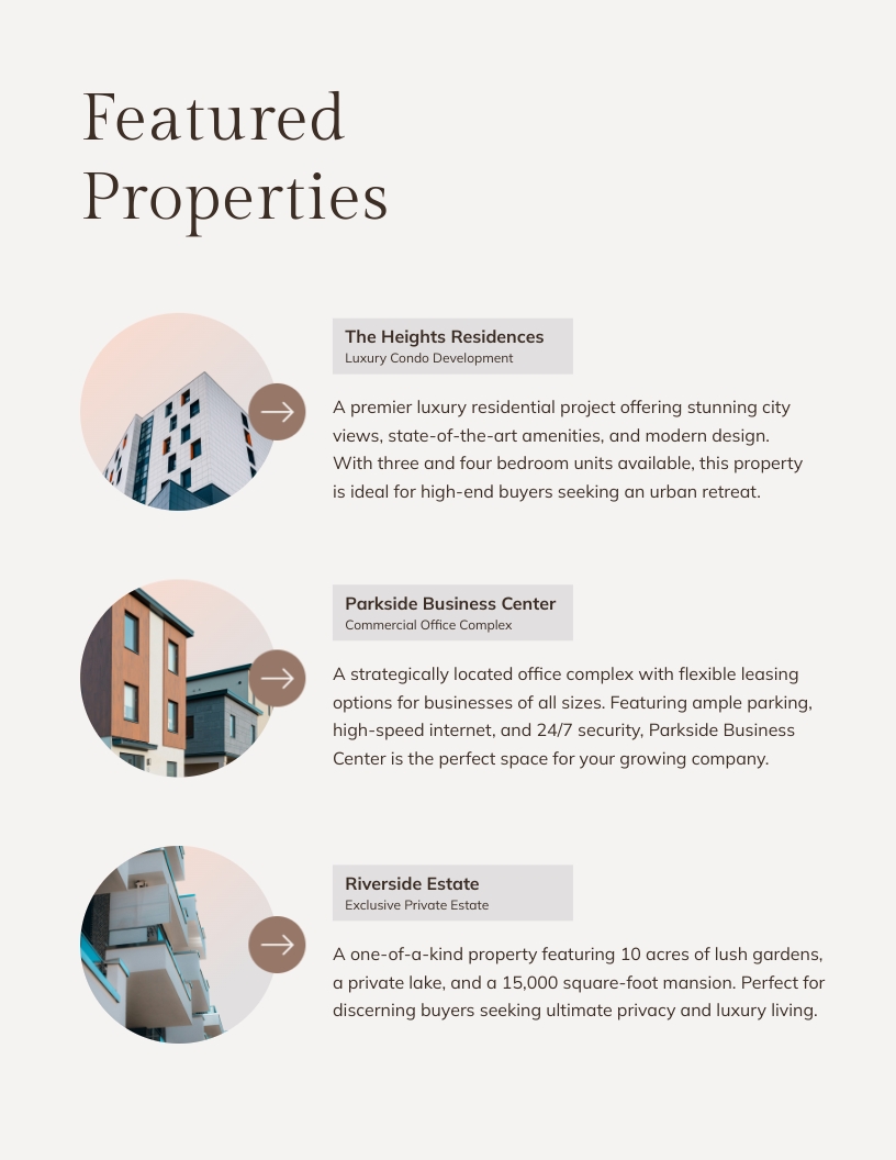 Real Estate Portfolio Template - Slide 3 Real Estate Portfolio Template - Slide 3