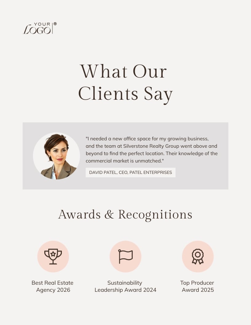 Real Estate Portfolio Template - Slide 4 Real Estate Portfolio Template - Slide 4