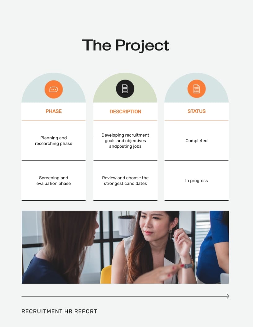Recruitment HR Report Template | Visme
