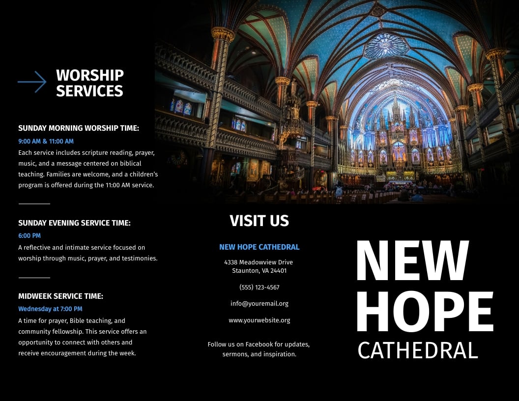 Religion Brochure Template