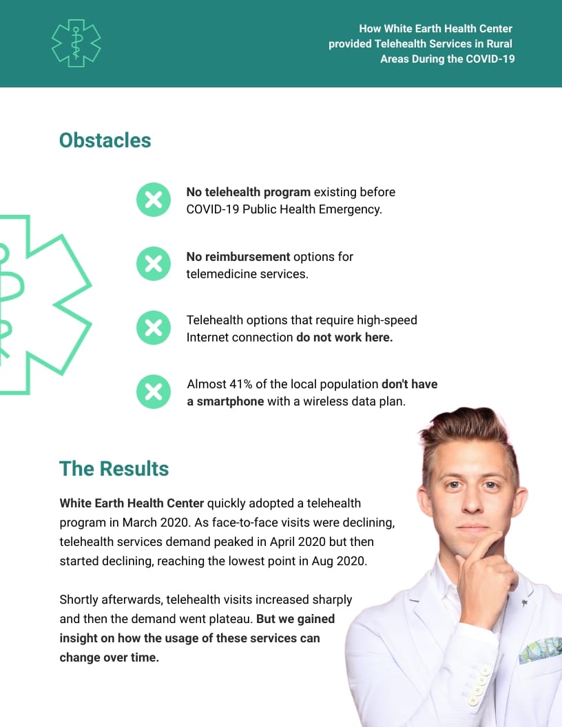 Remote Healthcare Case Study Template - Slide 2 Remote Healthcare Case Study Template - Slide 2