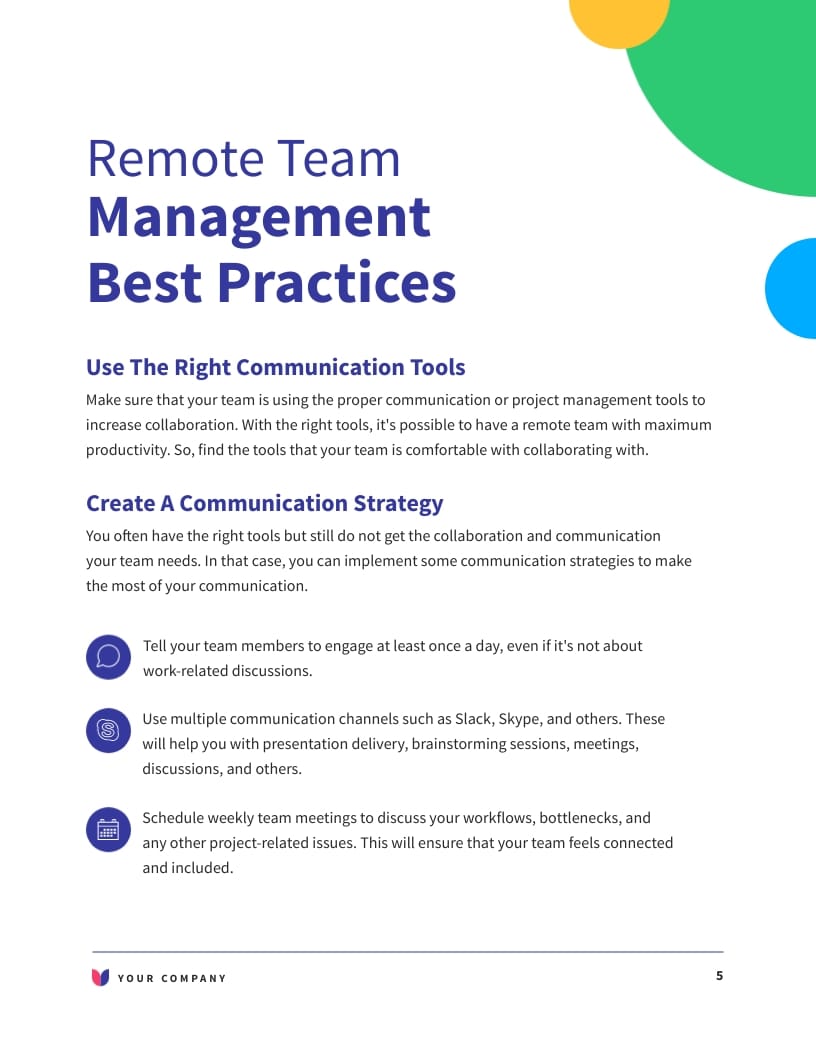 Remote Team Management eBook