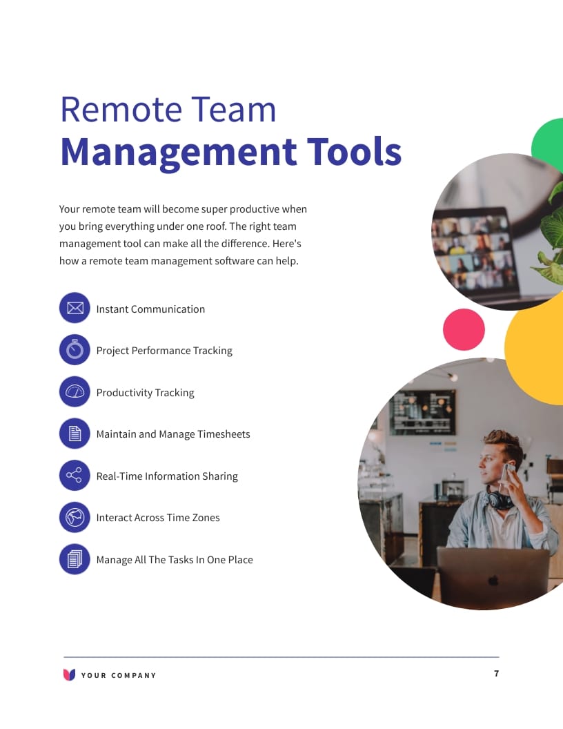Remote Team Management Ebook Template - Slide 7 Remote Team Management Ebook Template - Slide 7