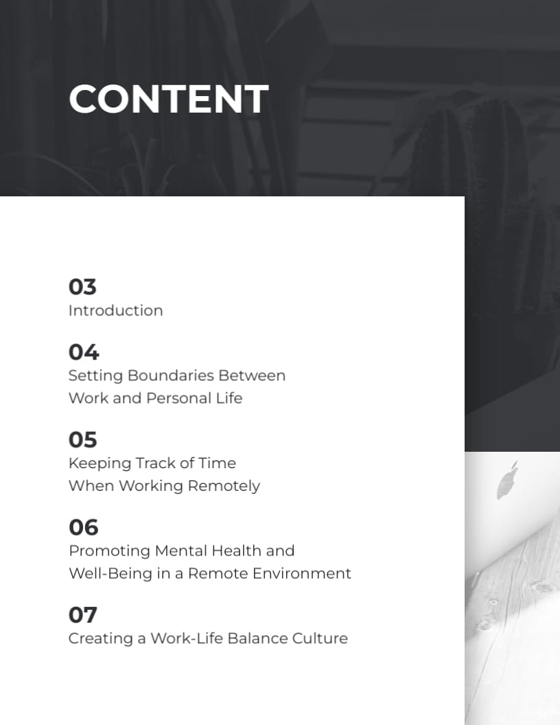 Remote Work Education Booklet Template - Slide 2 Remote Work Education Booklet Template - Slide 2