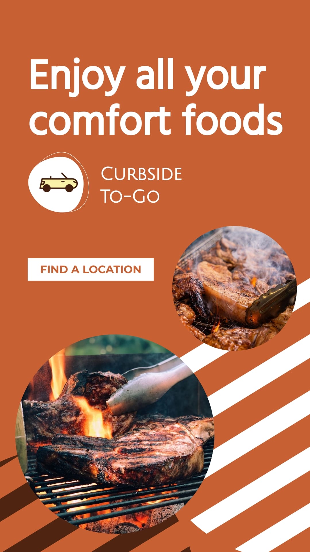 Restaurant Bite-Sized Ad Vertical Template