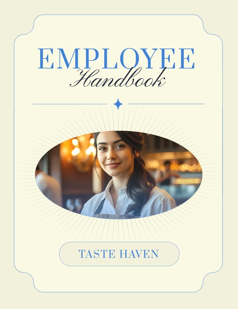 Restaurant Employee Handbook Template