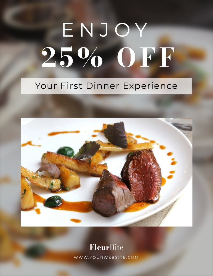 Restaurant Magazine Advertisement Template Restaurant Magazine Advertisement Template