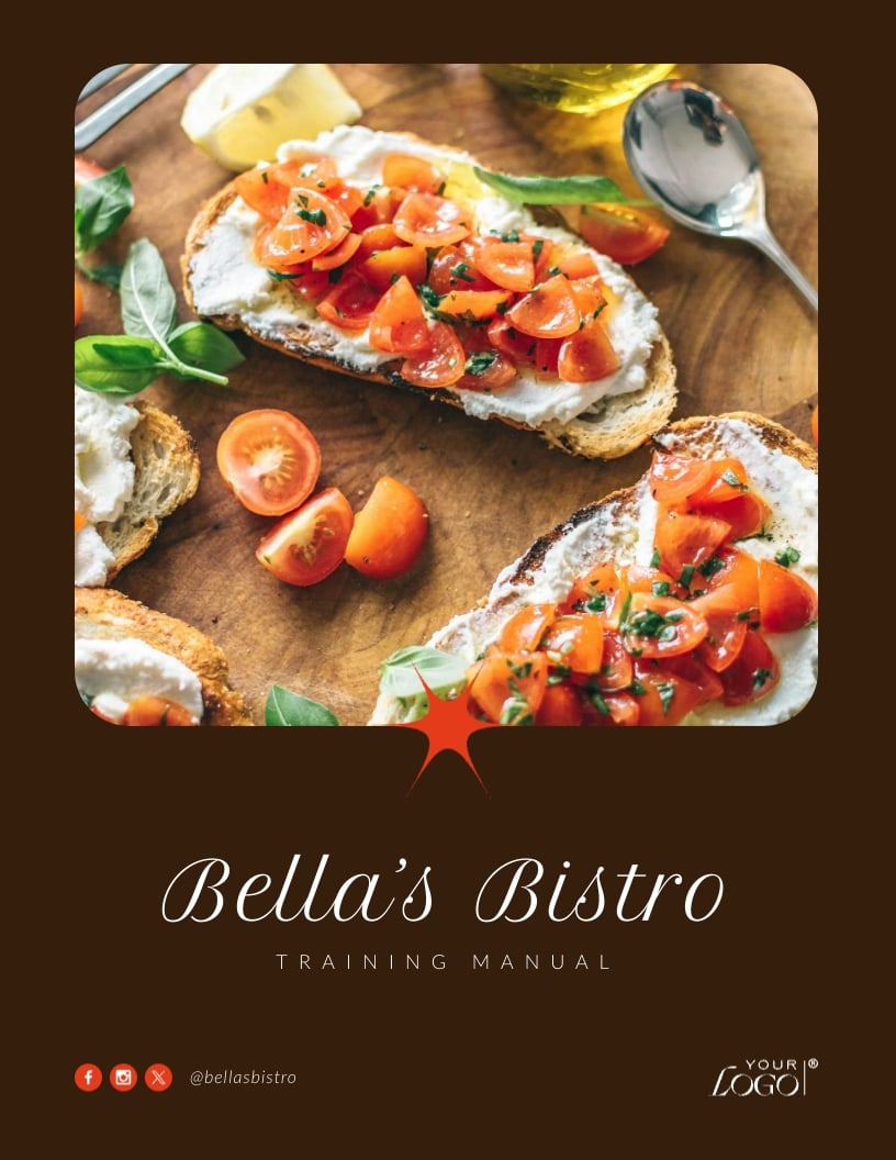 Restaurant Server Training Manual Template