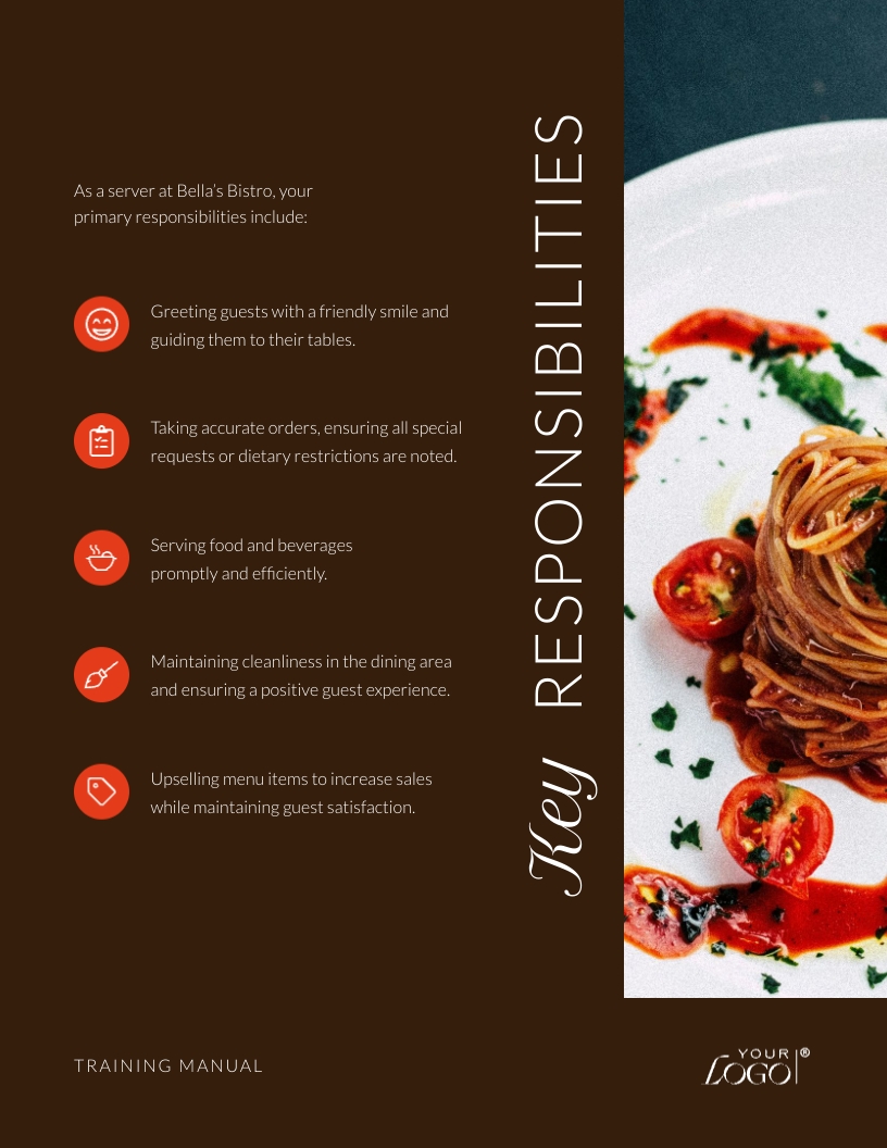 Restaurant Server Training Manual