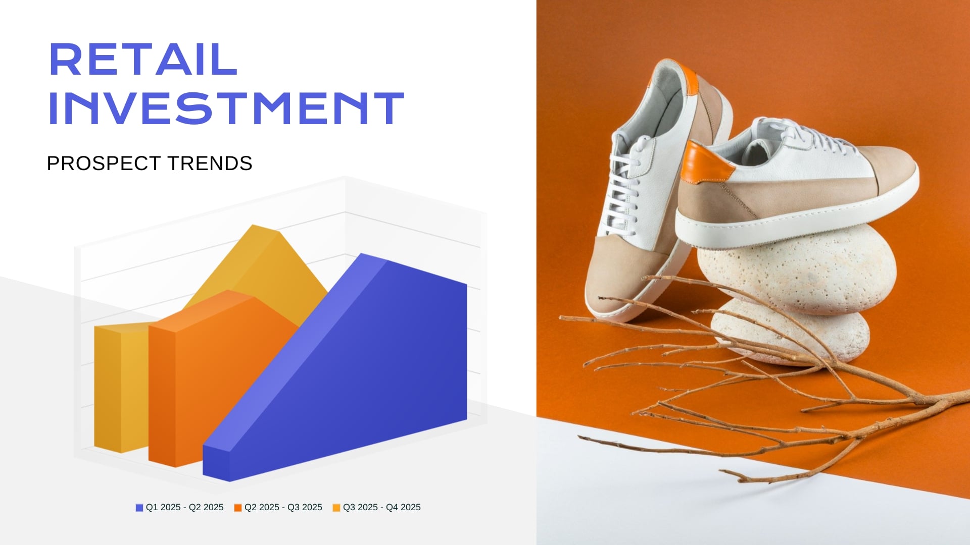 Retail Investment Trends Line Graph Template
