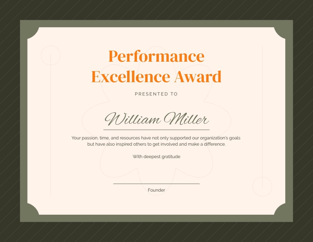 Reward and Recognition Certificate Template