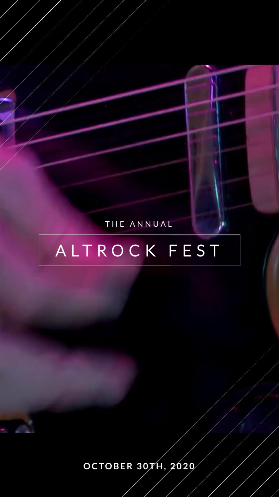 Rock Festival Intro Vertical Template