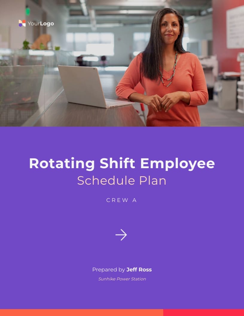 Rotating Shift Employee Schedule Plan Template