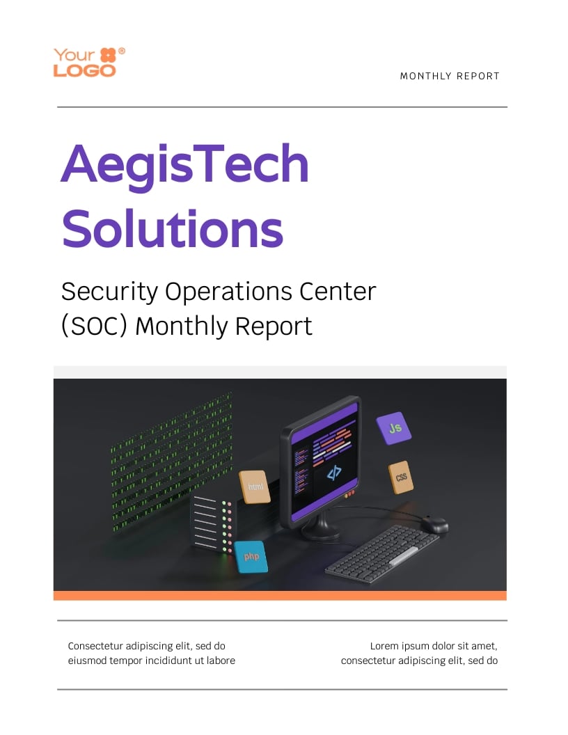 SOC For Cybersecurity Report Template