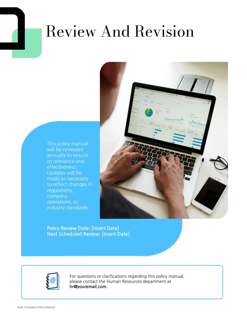 SaaS Company Policy Manual Template - Slide 8 SaaS Company Policy Manual Template - Slide 8