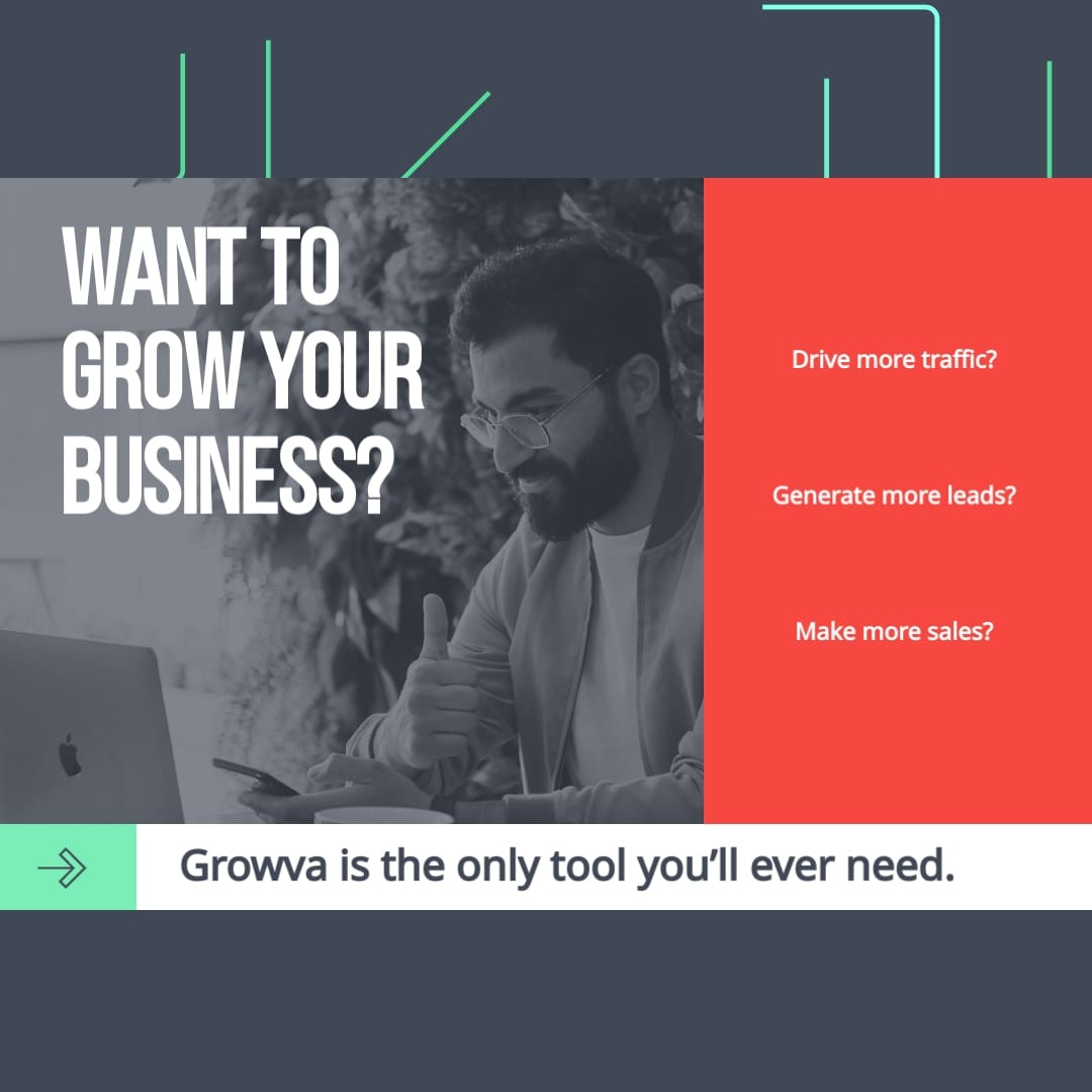 SaaS Tool Facebook Video Ad Square Template