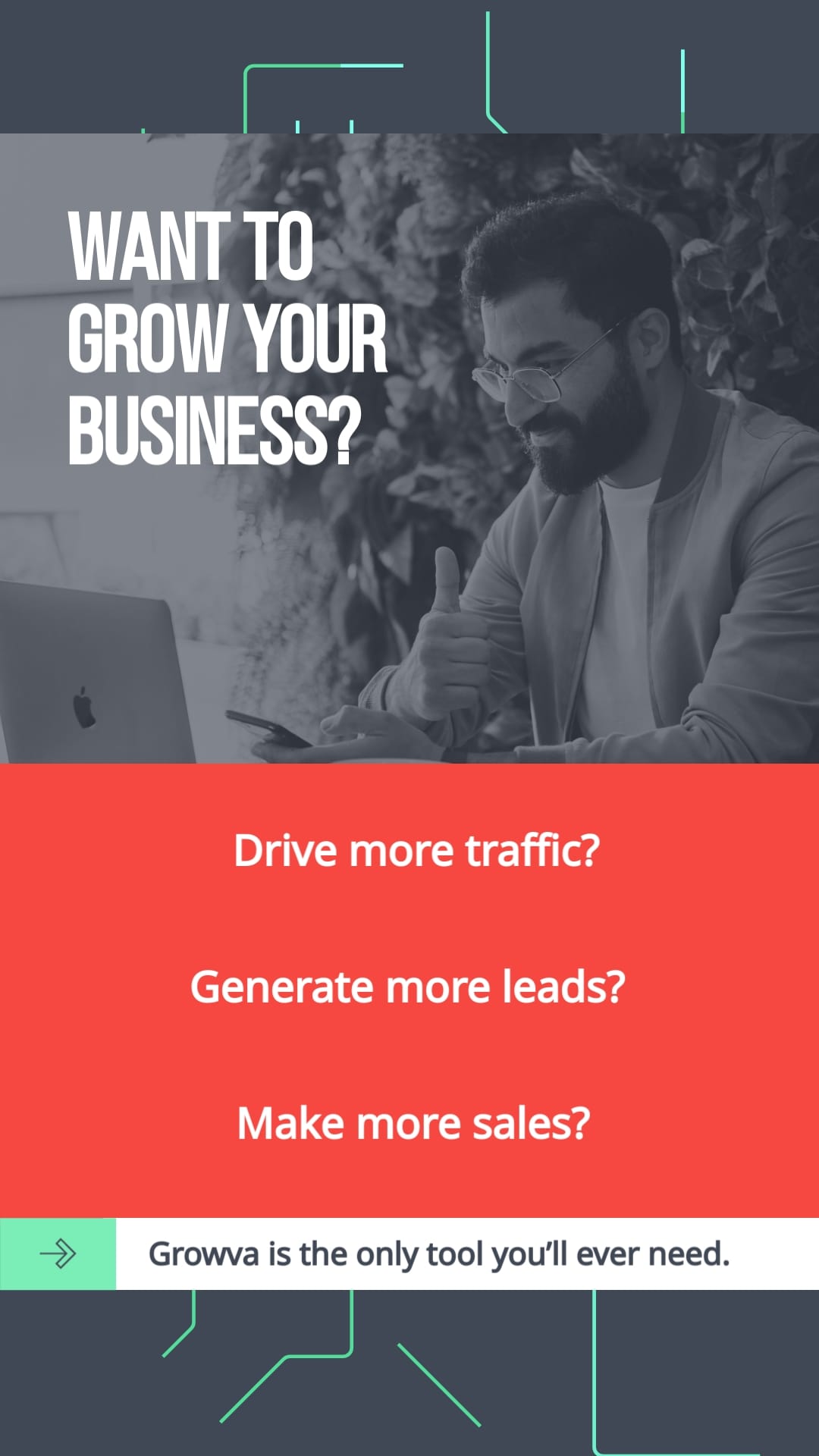 SaaS Tool Facebook Video Ad Vertical Template