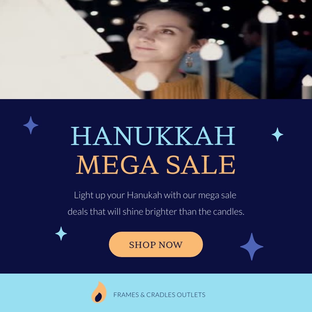 Animated Sale Hanukkah Greeting Card Vertical Template