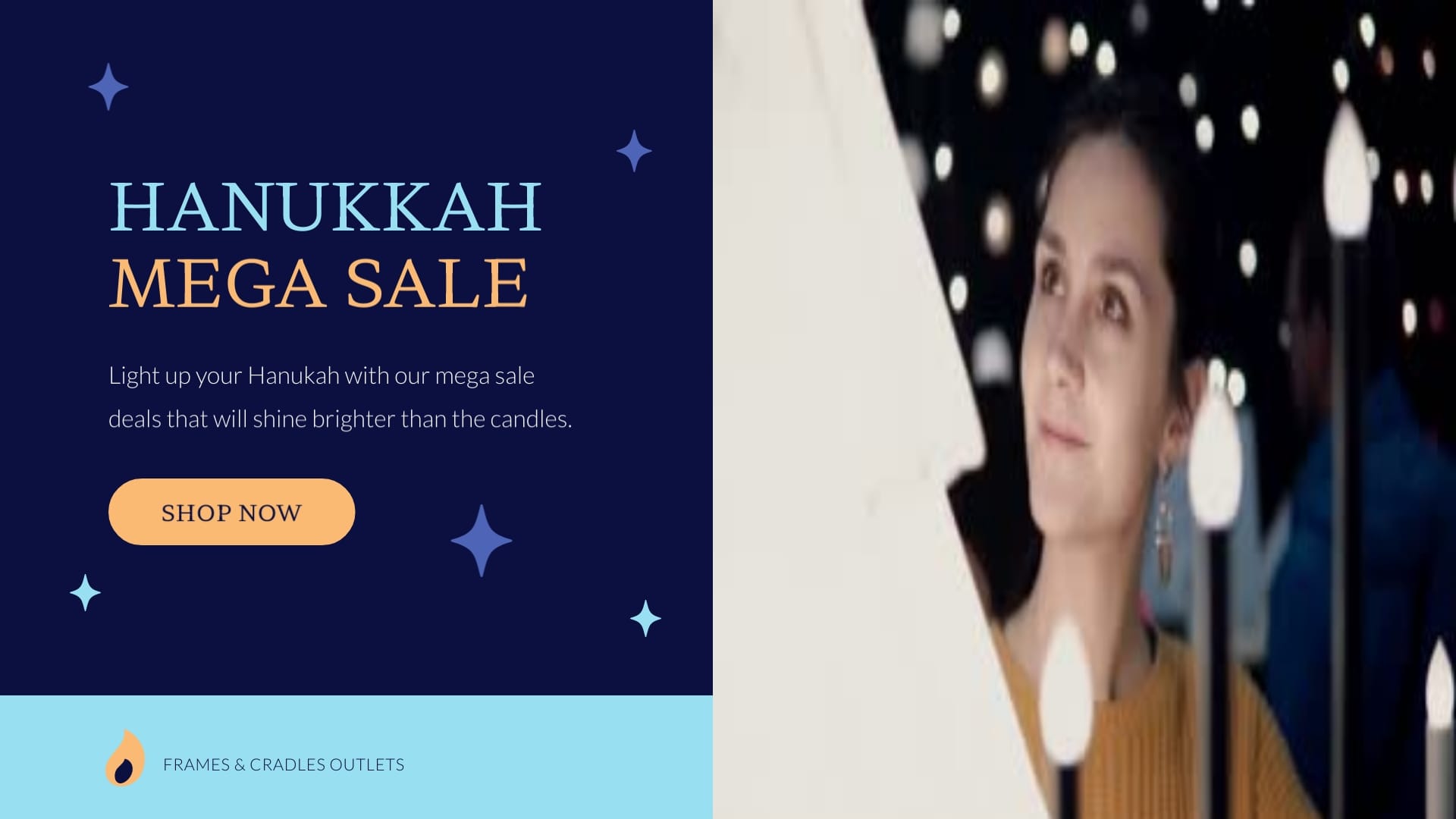 Animated Sale Hanukkah Greeting Card Template