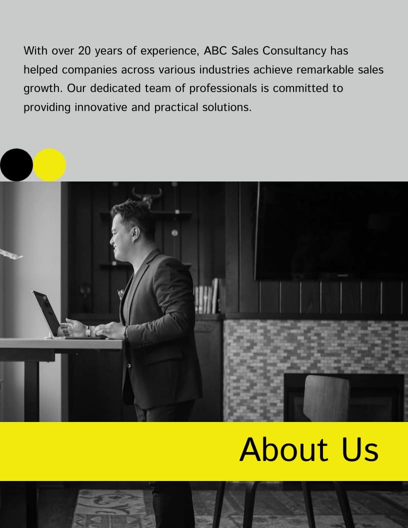 Sales Consultancy Booklet Template - Slide 3 Sales Consultancy Booklet Template - Slide 3