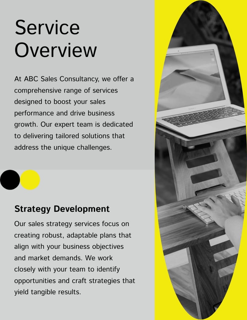 Sales Consultancy Booklet Template - Slide 4 Sales Consultancy Booklet Template - Slide 4