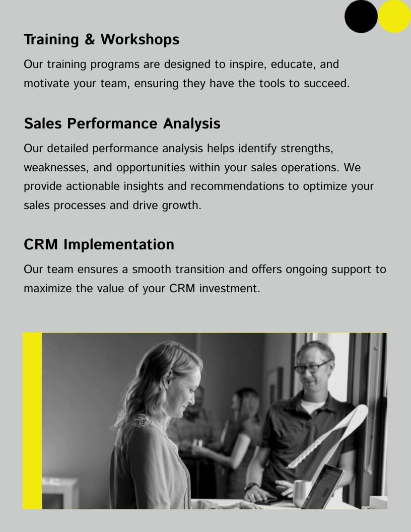 Sales Consultancy Booklet Template - Slide 5 Sales Consultancy Booklet Template - Slide 5