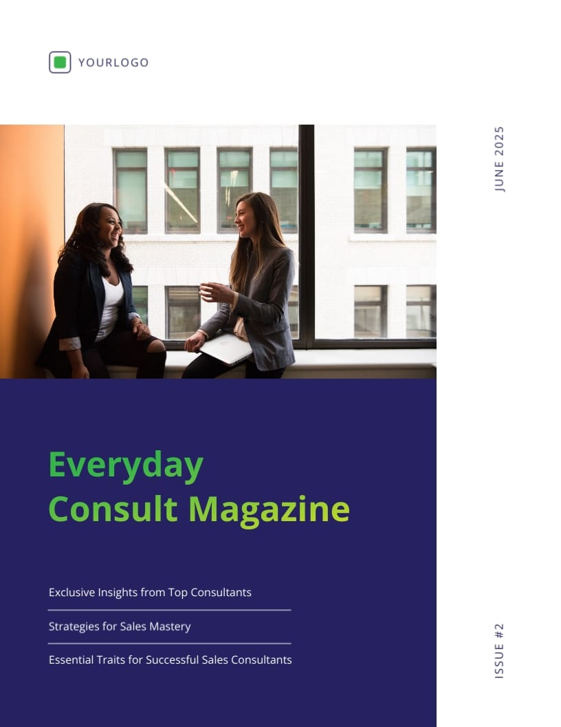 Sales Consultancy Magazine Template