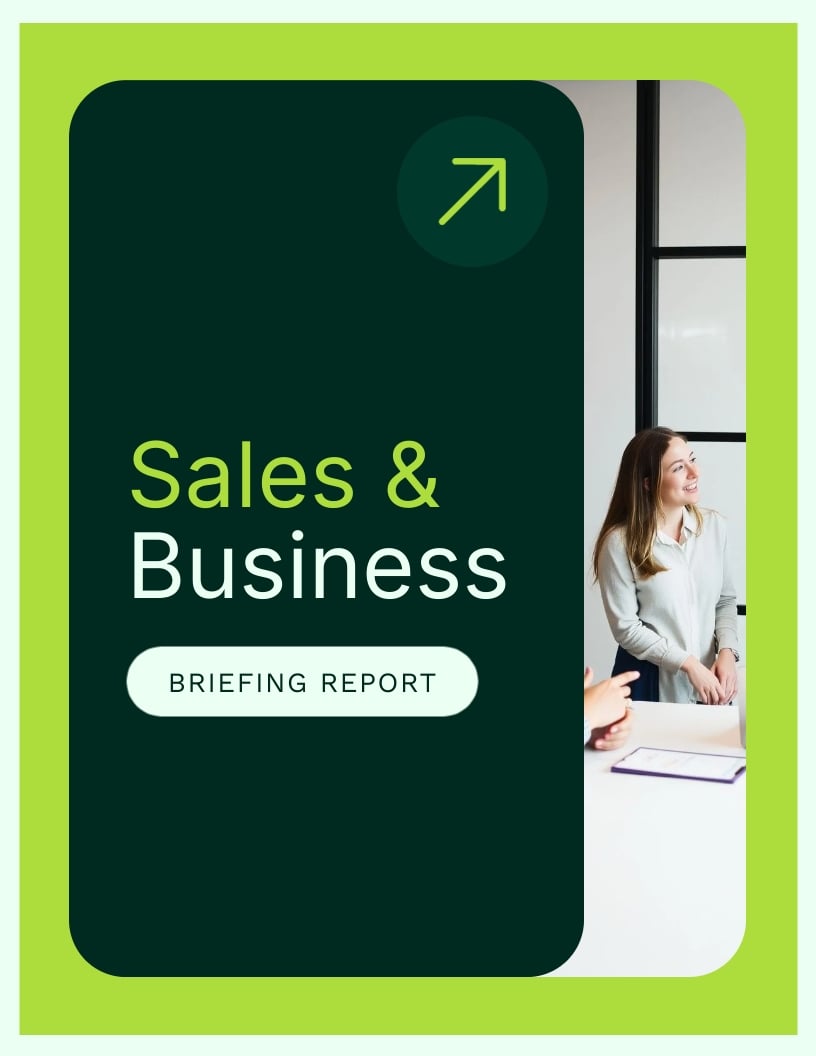 Sales and Business Development Briefing Report Template