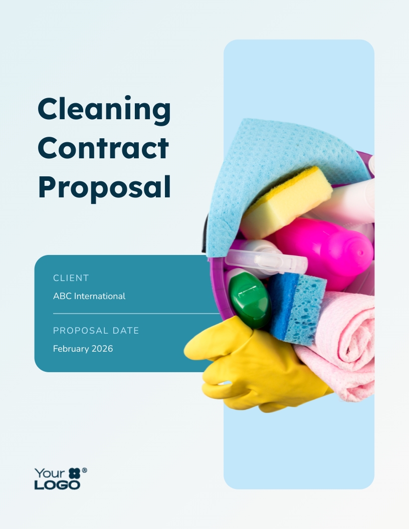 Sample Cleaning Contract Proposal Template Visme