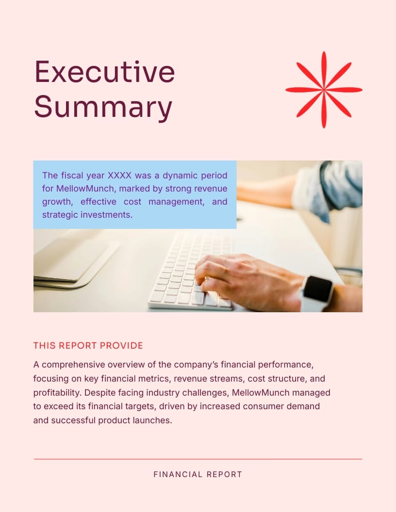 Sample Company Financial Report Template - Slide 3 Sample Company Financial Report Template - Slide 3