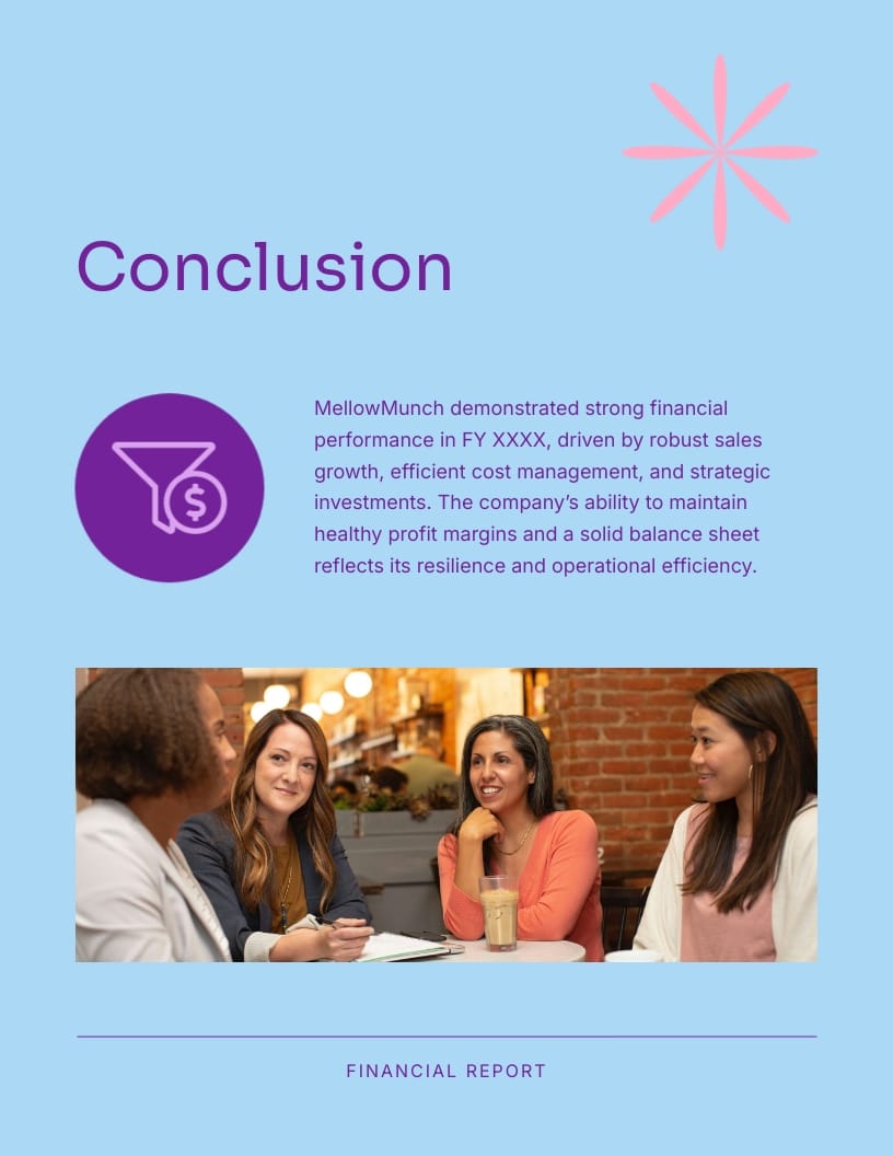 Sample Company Financial Report Template - Slide 8 Sample Company Financial Report Template - Slide 8