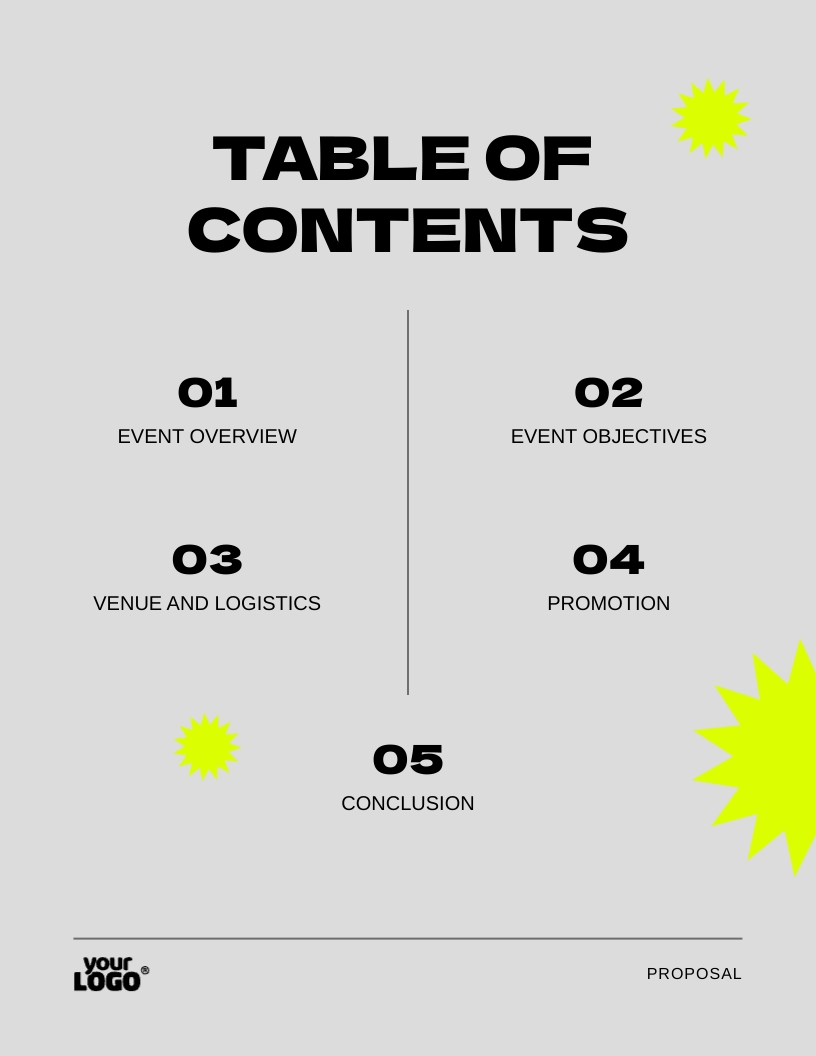 Sample Event Proposal Template - Slide 2 Sample Event Proposal Template - Slide 2