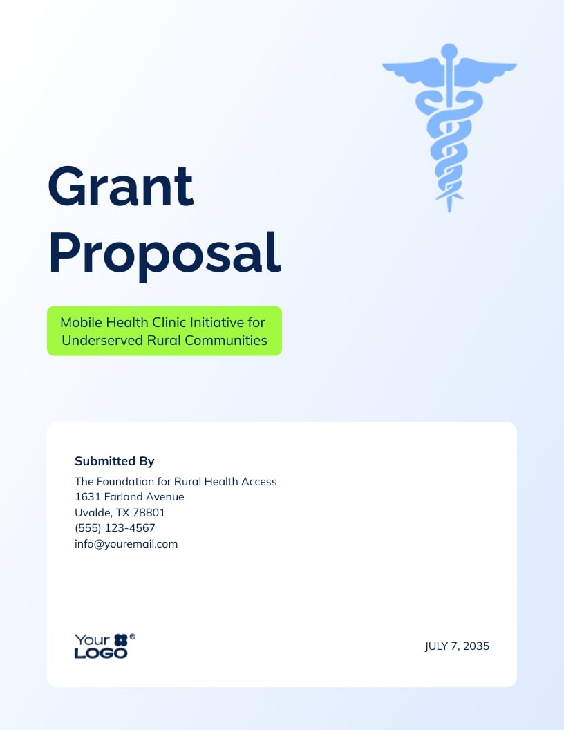Sample Grant Proposal Template