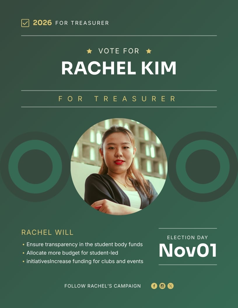 School Board Election Flyer Template
