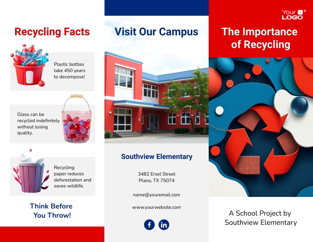 School Project Brochure Template