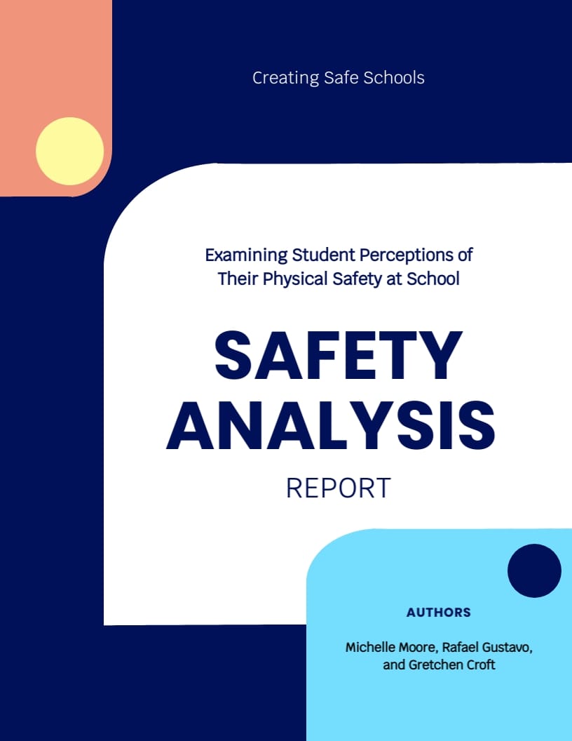 School Safety Analysis Report Template
