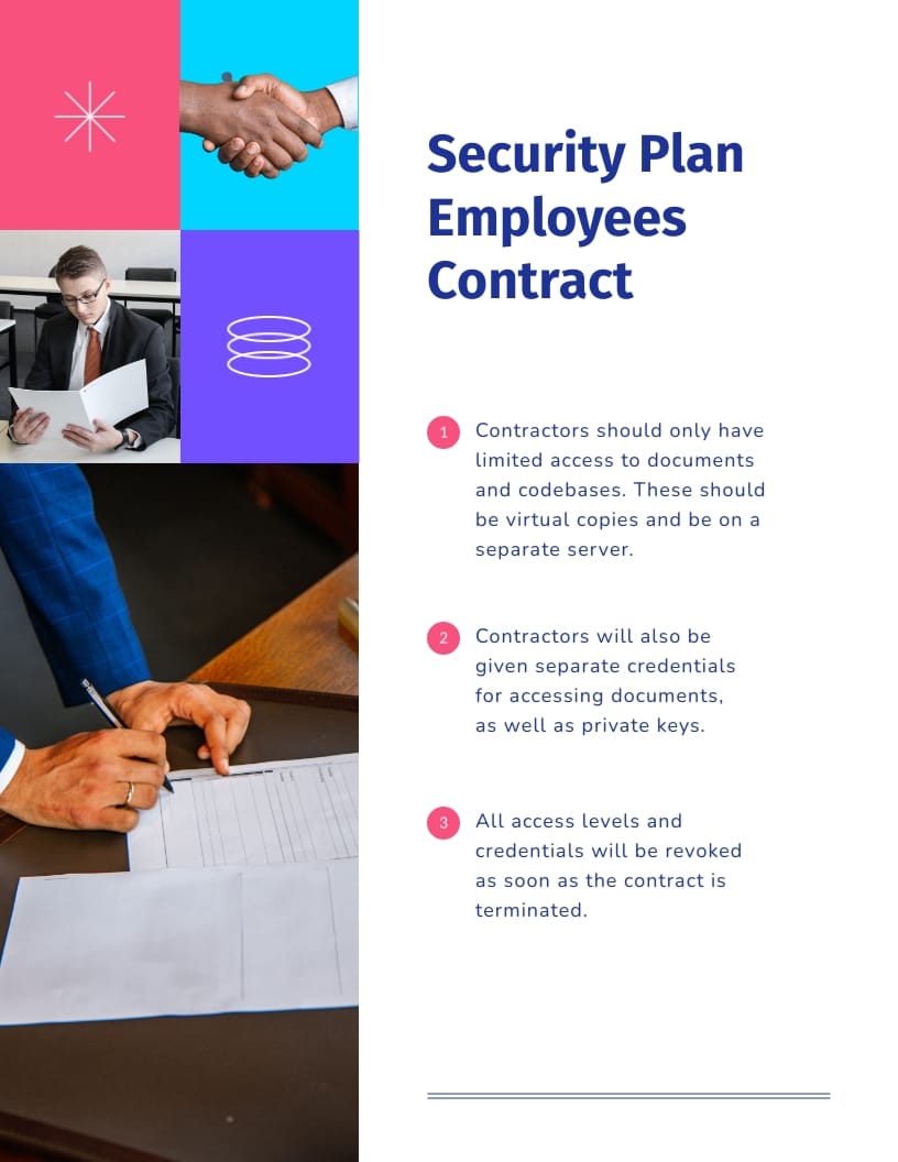 Security Policy Implementation Plan Template | Visme