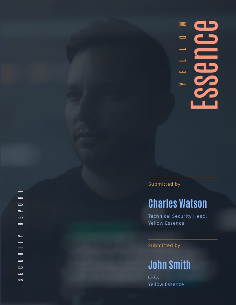 Security Report Template Security Report Template