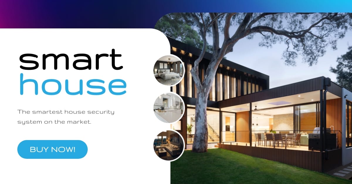 Security System Smart House Facebook Ad Template