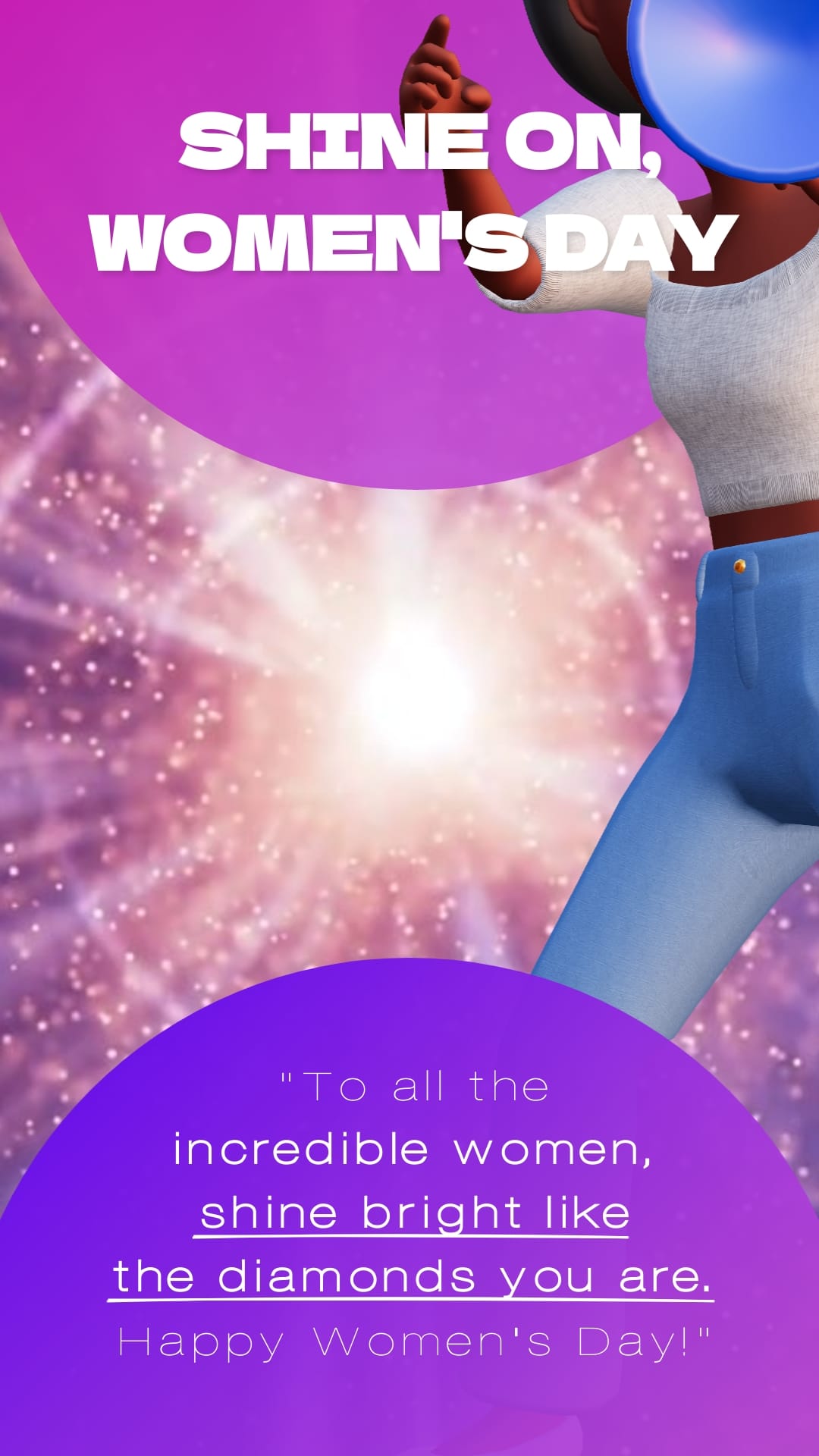 Shine Bright on Women’s Day Instagram Story Template