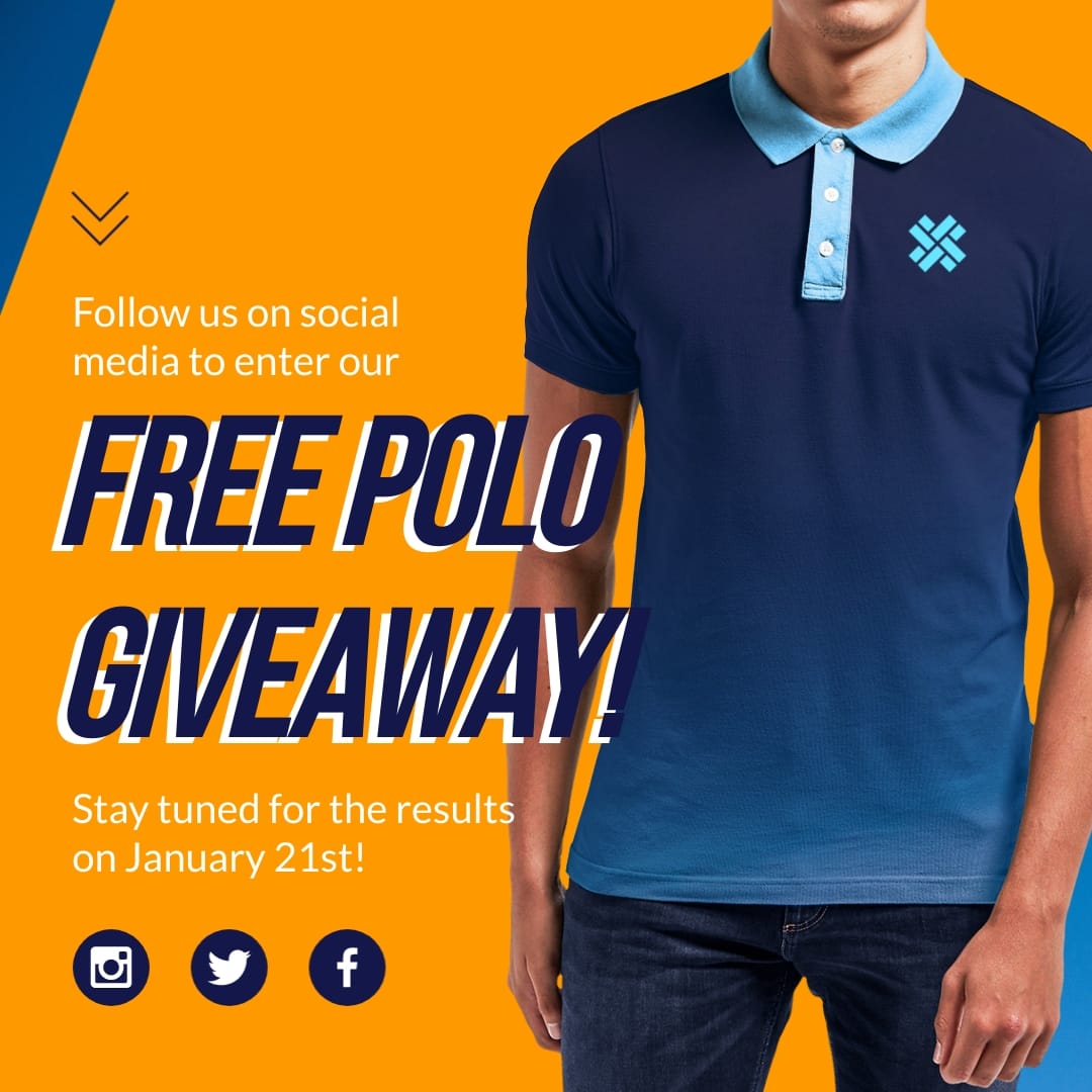 Shirt Giveaway Mockup Square Template