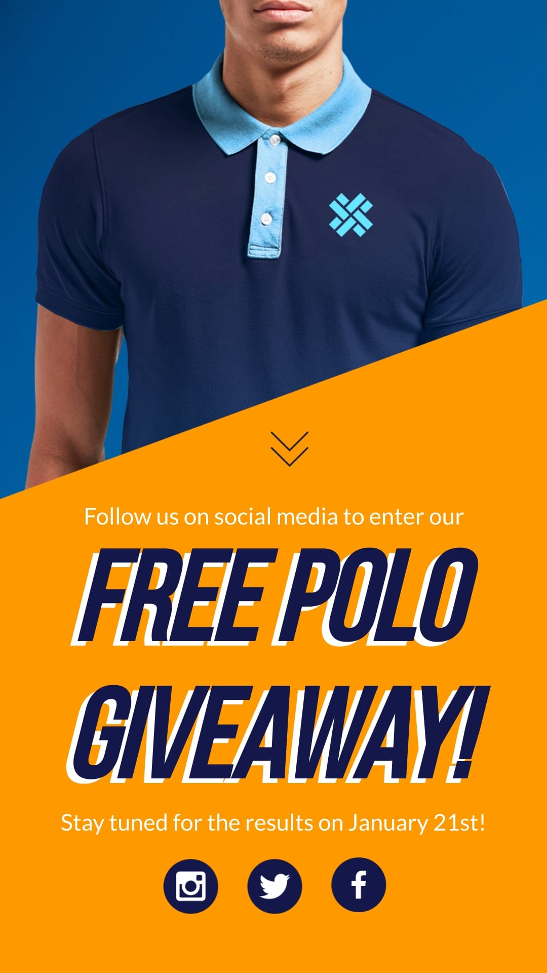 Shirt Giveaway Mockup Vertical Template